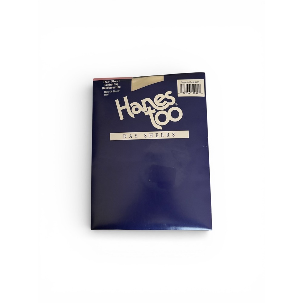 Hanes Too‎ Day Sheer Pantyhose Control Top Pearl Size EF New